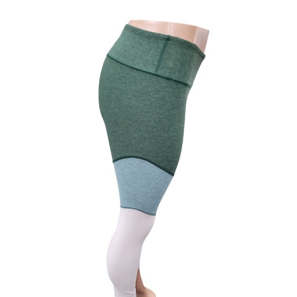 NEW Outdoor Voices Spring 7/8 Leggings Green Pink Size S Color Block Athletic - Picture 12 of 14